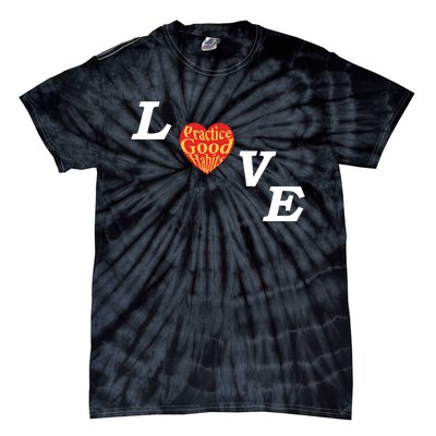 Ryan Clark Wearing Love Practice Good Habits Tie-Dye T-Shirt