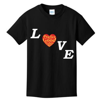 Ryan Clark Wearing Love Practice Good Habits Kids T-Shirt