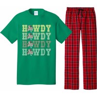 Retro Cowhide Western Howdy Happy St Patrick's Day Irish Shamrock Pajama Set