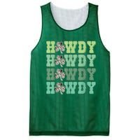 Retro Cowhide Western Howdy Happy St Patrick's Day Irish Shamrock Mesh Reversible Basketball Jersey Tank