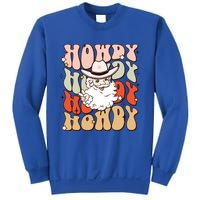 Retro Cute Western Christmas Howdy Santa Funny Xmas Costume Gift Sweatshirt