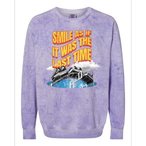 Roller Coaster Wagons In The Sky Colorblast Crewneck Sweatshirt