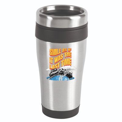 Roller Coaster Wagons In The Sky 16oz Travel Tumbler