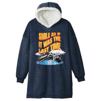 Roller Coaster Wagons In The Sky Hooded Wearable Blanket