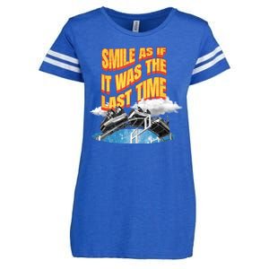 Roller Coaster Wagons In The Sky Enza Ladies Jersey Football T-Shirt