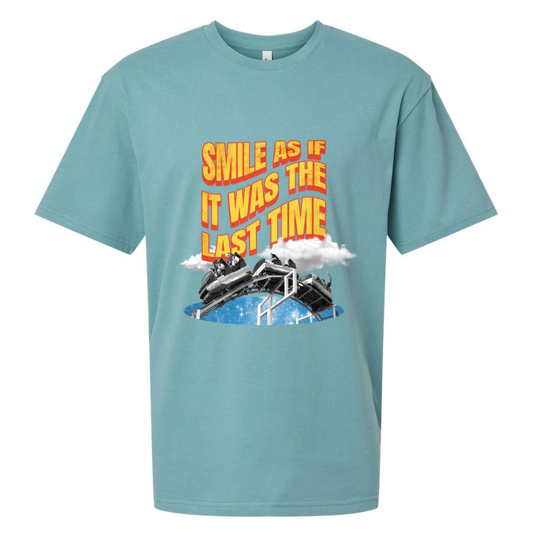 Roller Coaster Wagons In The Sky Sueded Cloud Jersey T-Shirt