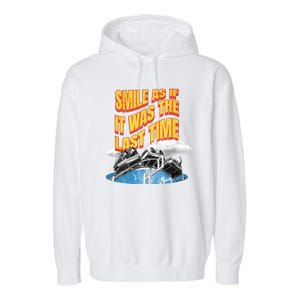 Roller Coaster Wagons In The Sky Garment-Dyed Fleece Hoodie