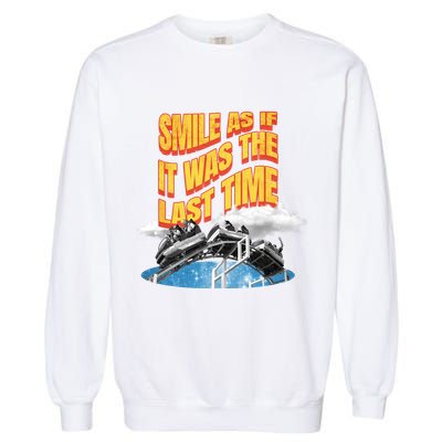 Roller Coaster Wagons In The Sky Garment-Dyed Sweatshirt