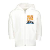 Roller Coaster Wagons In The Sky Toddler Zip Fleece Hoodie