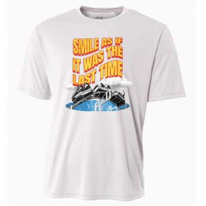 Roller Coaster Wagons In The Sky Cooling Performance Crew T-Shirt