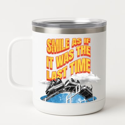 Roller Coaster Wagons In The Sky 12 oz Stainless Steel Tumbler Cup