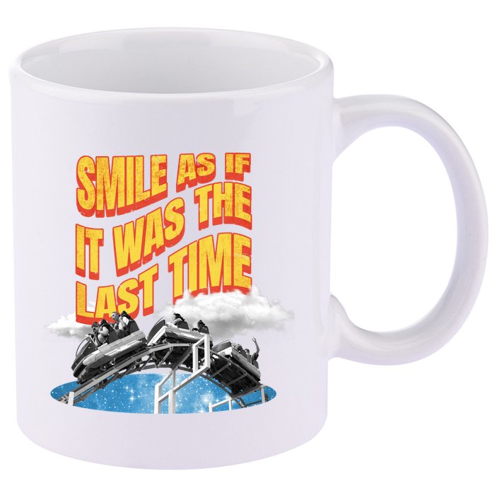 Roller Coaster Wagons In The Sky 11oz C Handle Ceramic Mug