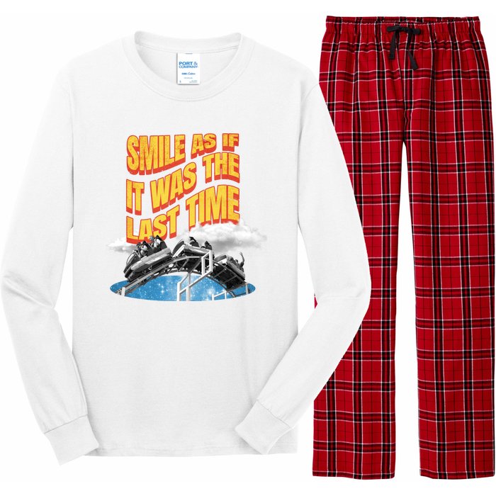 Roller Coaster Wagons In The Sky Long Sleeve Pajama Set