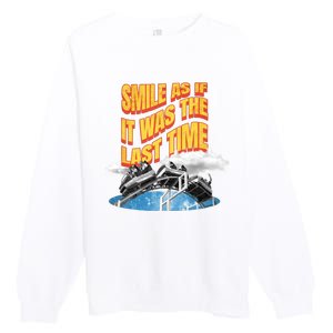 Roller Coaster Wagons In The Sky Premium Crewneck Sweatshirt