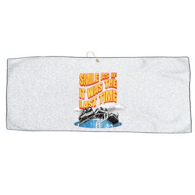 Roller Coaster Wagons In The Sky Large Microfiber Waffle Golf Towel