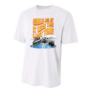 Roller Coaster Wagons In The Sky Performance Sprint T-Shirt