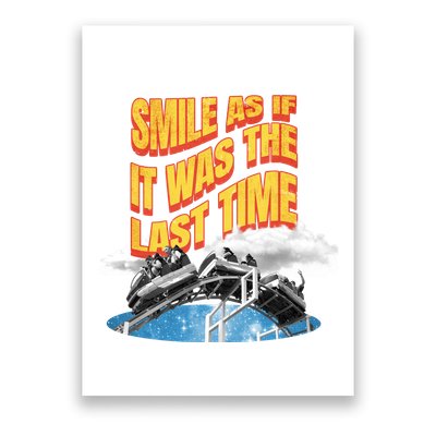 Roller Coaster Wagons In The Sky Poster