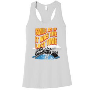 Roller Coaster Wagons In The Sky Women's Racerback Tank