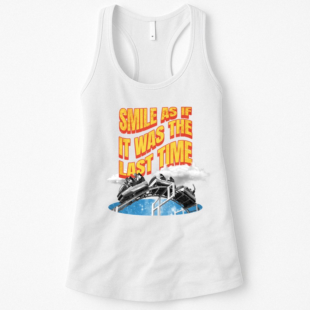 Roller Coaster Wagons In The Sky Womens Tank Top
