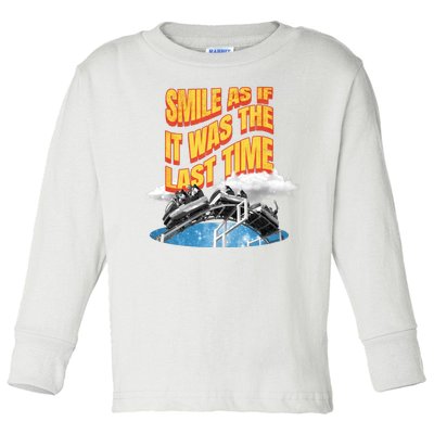 Roller Coaster Wagons In The Sky Toddler Long Sleeve Shirt