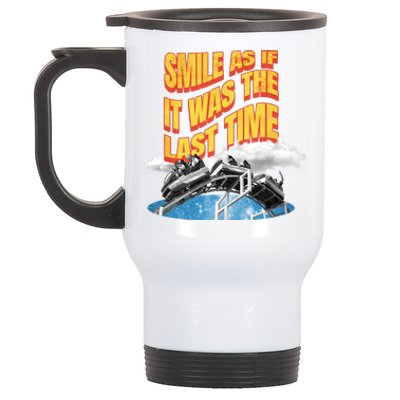 Roller Coaster Wagons In The Sky Stainless Steel Travel Mug