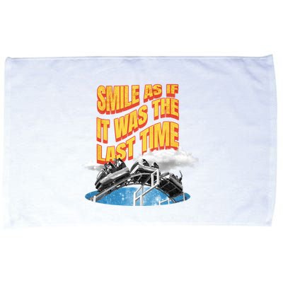 Roller Coaster Wagons In The Sky Microfiber Hand Towel