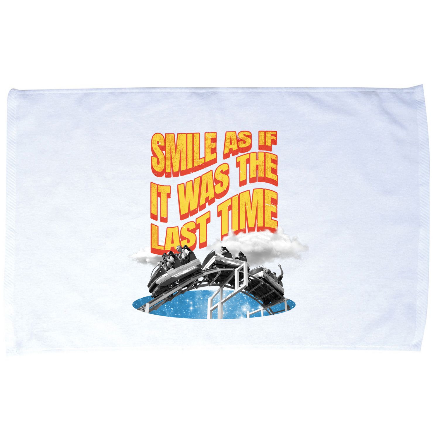 Roller Coaster Wagons In The Sky Microfiber Hand Towel