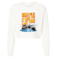 Roller Coaster Wagons In The Sky Cropped Pullover Crew