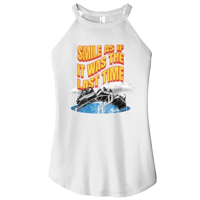 Roller Coaster Wagons In The Sky Women's Perfect Tri Rocker Tank