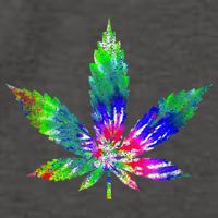 Retro Cannabis Weed Tie Dye Marijuana Smoke Weed Leaf Vector Backpack