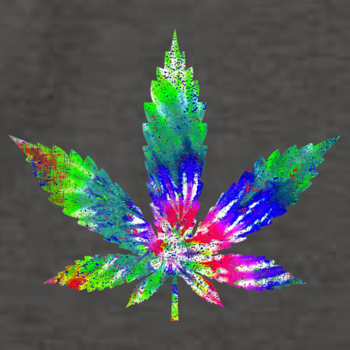 Retro Cannabis Weed Tie Dye Marijuana Smoke Weed Leaf Vector Backpack