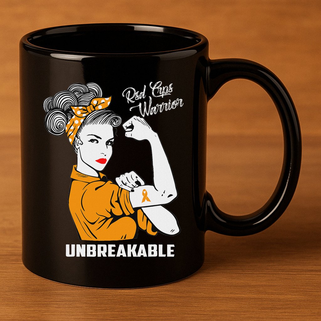 Rsd Crps Warrior Unbreakable Rsd Crps Awareness Gift 11oz C Handle Ceramic Mug