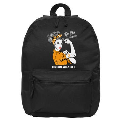 Rsd Crps Warrior Unbreakable Rsd Crps Awareness Gift 16 in Basic Backpack