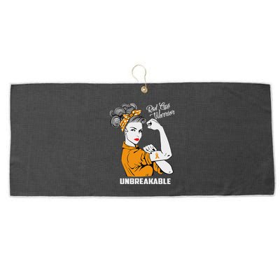 Rsd Crps Warrior Unbreakable Rsd Crps Awareness Gift Large Microfiber Waffle Golf Towel