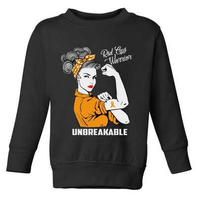 Rsd Crps Warrior Unbreakable Rsd Crps Awareness Gift Toddler Sweatshirt