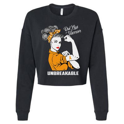 Rsd Crps Warrior Unbreakable Rsd Crps Awareness Gift Cropped Pullover Crew