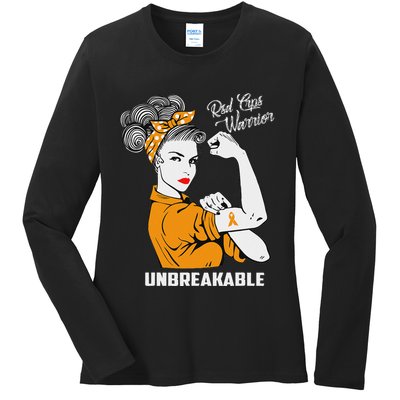 Rsd Crps Warrior Unbreakable Rsd Crps Awareness Gift Ladies Long Sleeve Shirt