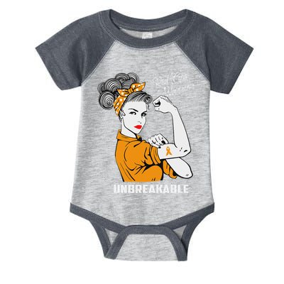 Rsd Crps Warrior Unbreakable Rsd Crps Awareness Gift Infant Baby Jersey Bodysuit