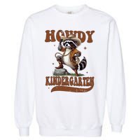 Raccoon Cowboy Western Back To School Garment-Dyed Sweatshirt