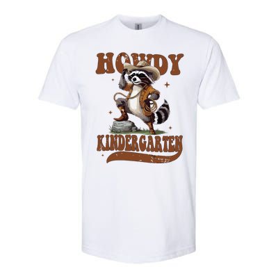 Raccoon Cowboy Western Back To School Softstyle CVC T-Shirt