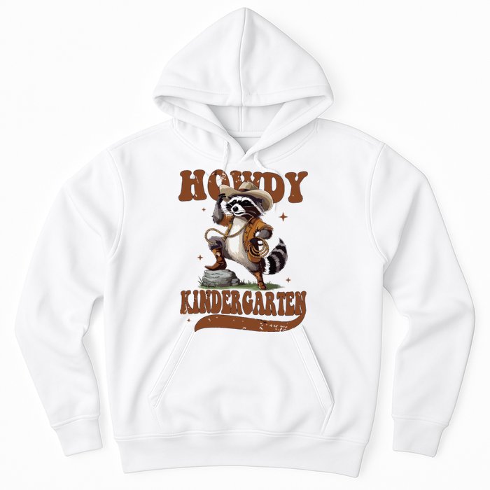 Raccoon Cowboy Western Back To School Hoodie