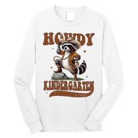 Raccoon Cowboy Western Back To School Long Sleeve Shirt