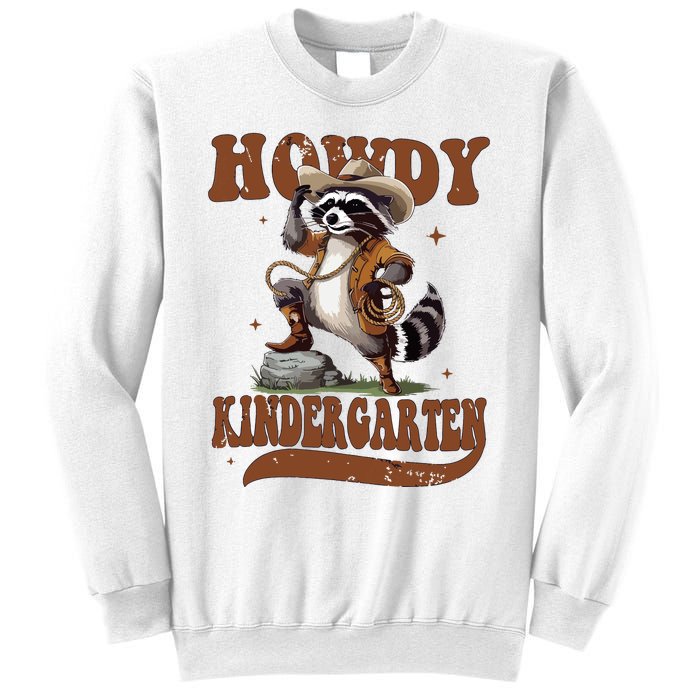 Raccoon Cowboy Western Back To School Sweatshirt