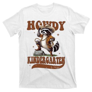 Raccoon Cowboy Western Back To School T-Shirt