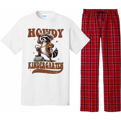 Raccoon Cowboy Western Back To School Pajama Set