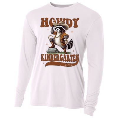 Raccoon Cowboy Western Back To School Cooling Performance Long Sleeve Crew