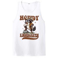 Raccoon Cowboy Western Back To School PosiCharge Competitor Tank