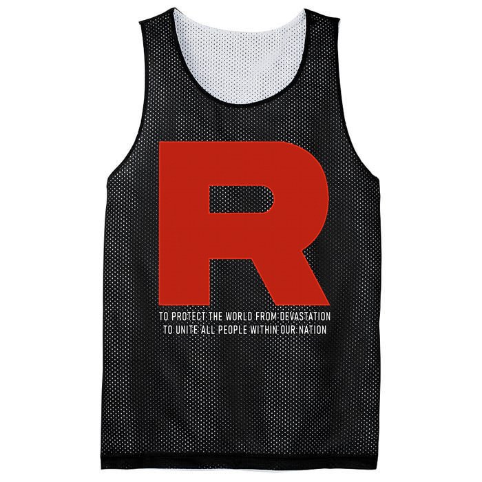 R Costume With Motto Go Poke Video Game Monster Mesh Reversible Basketball Jersey Tank