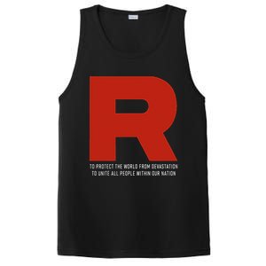 R Costume With Motto Go Poke Video Game Monster PosiCharge Competitor Tank