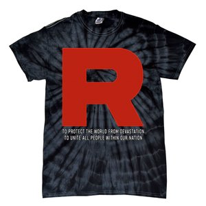 R Costume With Motto Go Poke Video Game Monster Tie-Dye T-Shirt